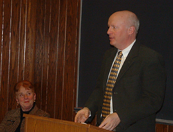 Fr. Herrmann introducing Judge Murphy